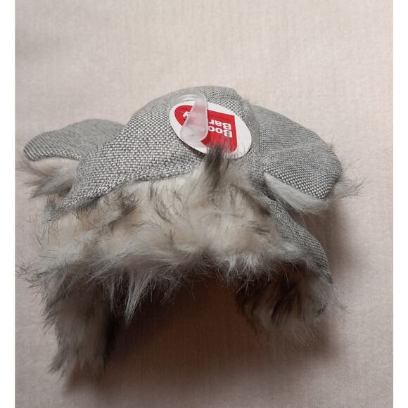 Gray Tweed Trapper Dog Hat - L/XL - Faux Fur - Boots & Barkley - NWT - Picture 3 of 10